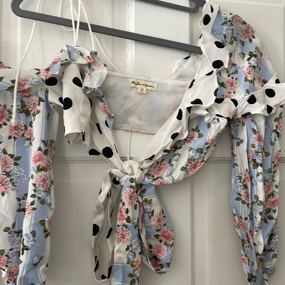 NWT For Love and Lemons Wrap top
